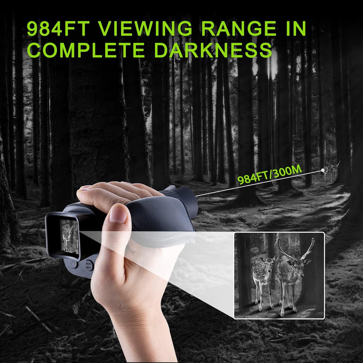 Digital Night Vision Monocular with 32 GB Micro SD Card Z73345