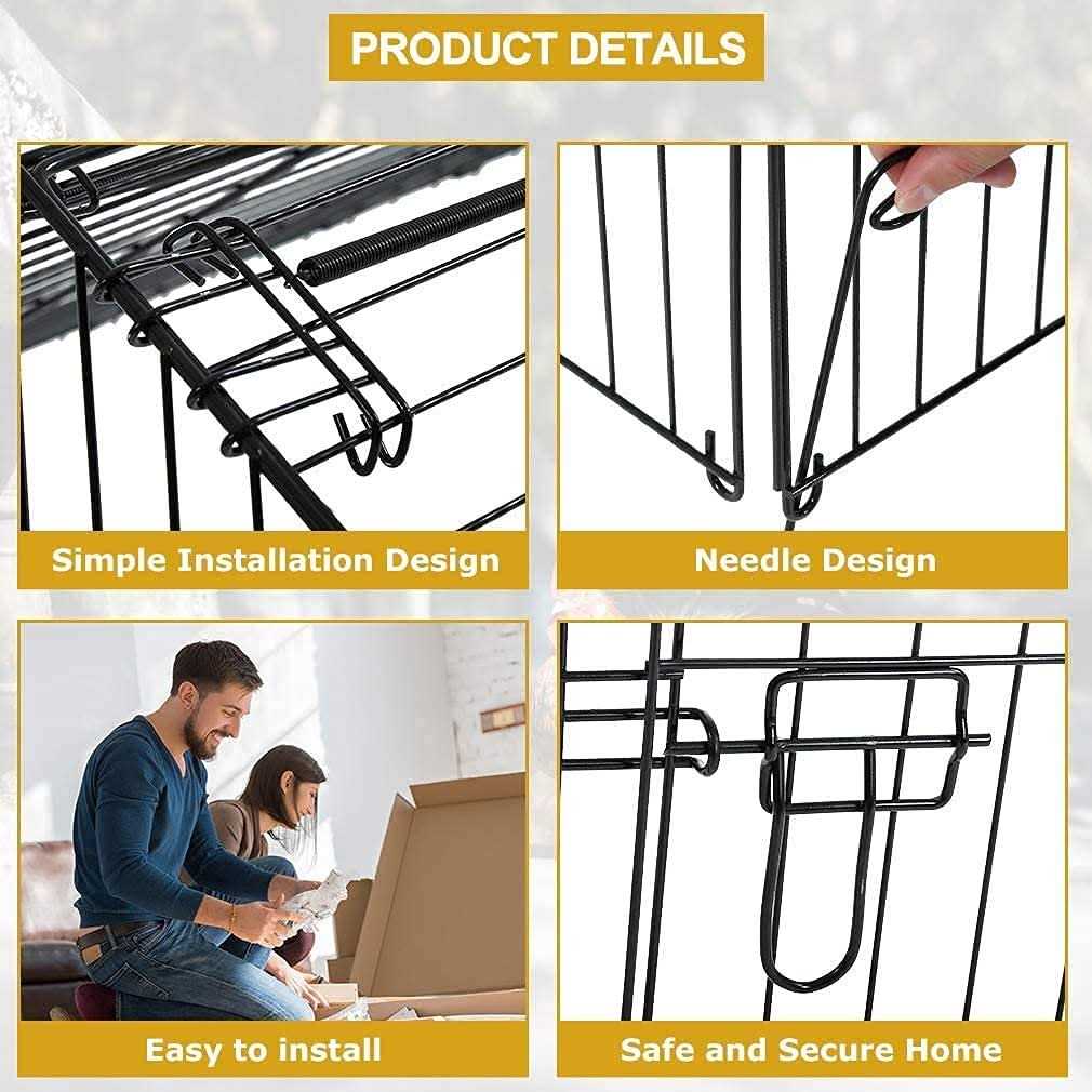 Large Metal Chicken Coop with Door & Cover W12251