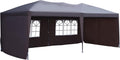 10' x 20' Pop Up Canopy Tent with 4 Removable Sidewalls and Carry Bag, White O741