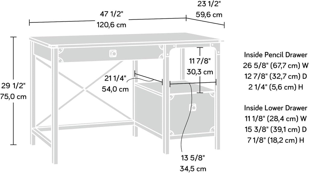 Carbon Oak Finish Desk T200334