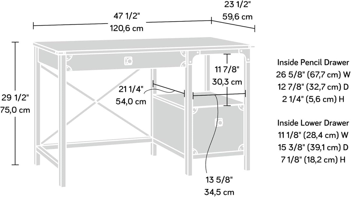 Carbon Oak Finish Desk T200334