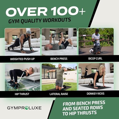 200LBS Resistance Band Set with Pilates Bar I169