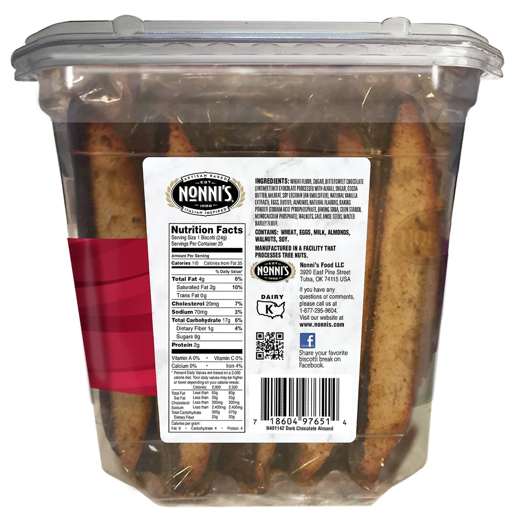 Dark Chocolate Almond Biscotti E428