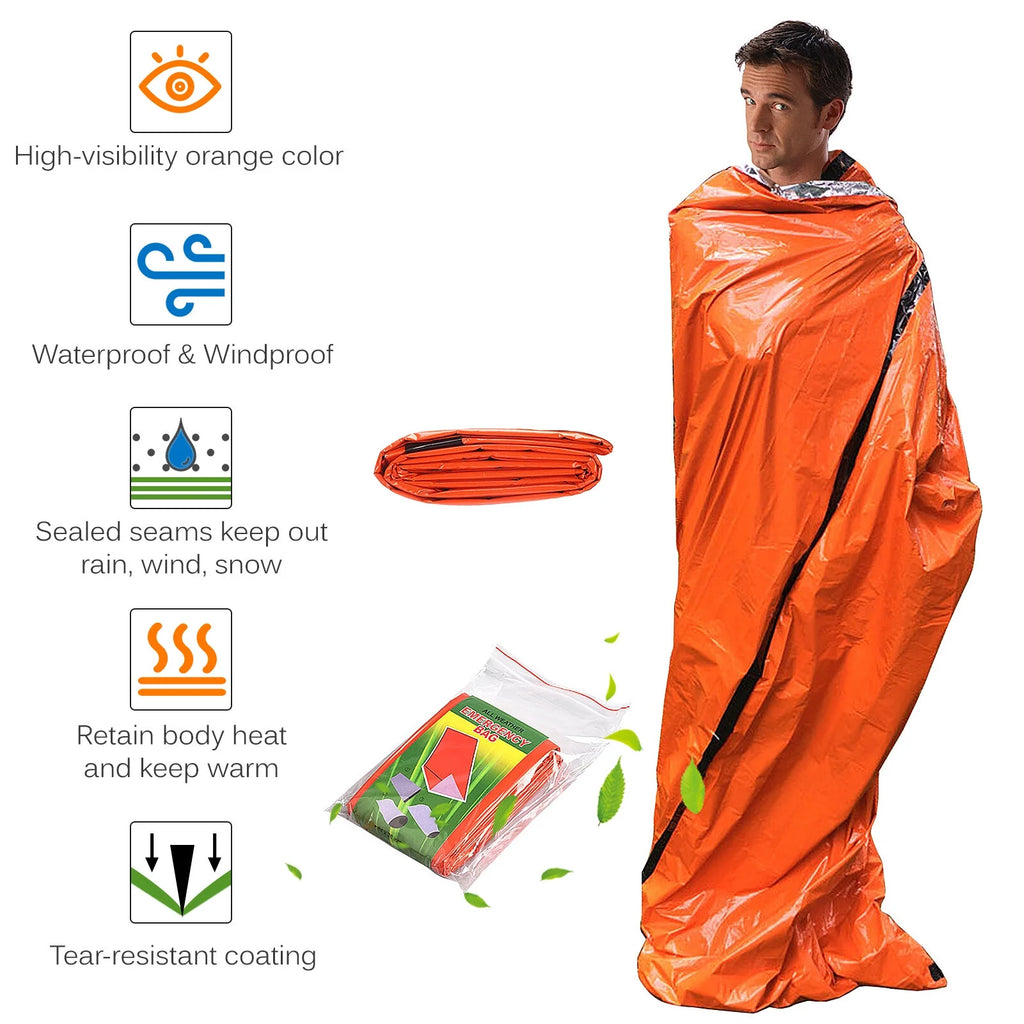 Outdoor Waterproof Thermal Raincoat Poncho X1941
