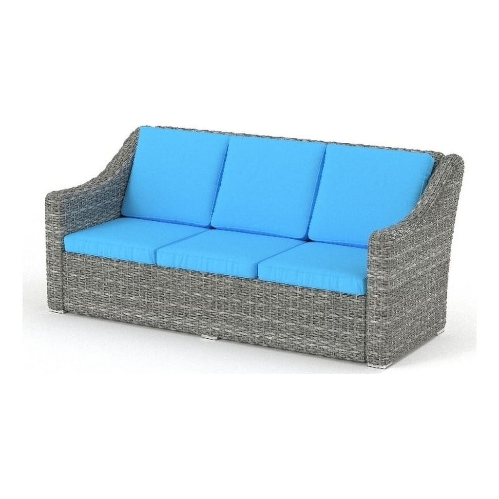 Teal Cast Iron Outdoor Wicker Sofa B8274