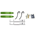 Green Hell Hound 7 1/4 inch Snowmobile Skis with 6 inch Shaper Bars Complete Kit E5427