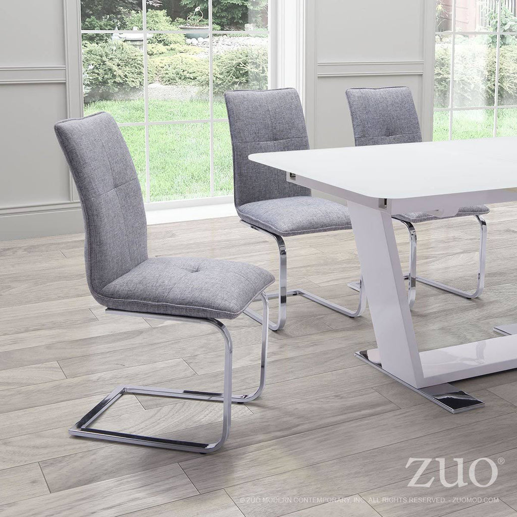 White Dining Chair Set of 2 K6214