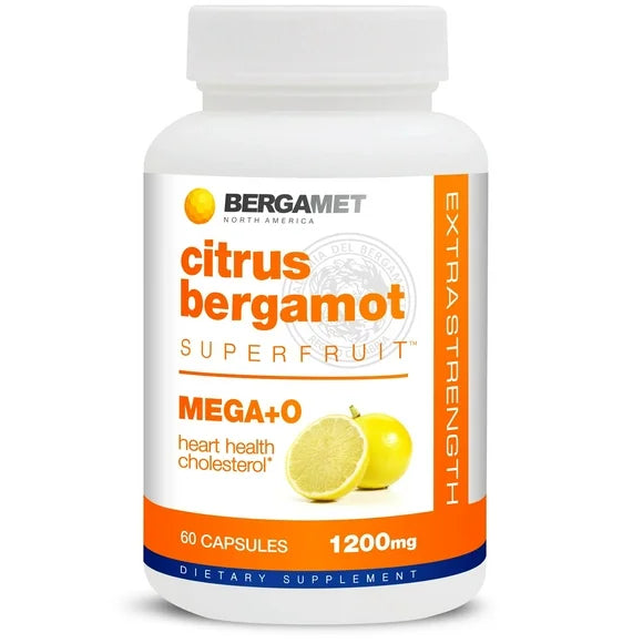 Bergamot Citrus Supplement 1200mg 80% Polyphenols 60 Capsules J8993