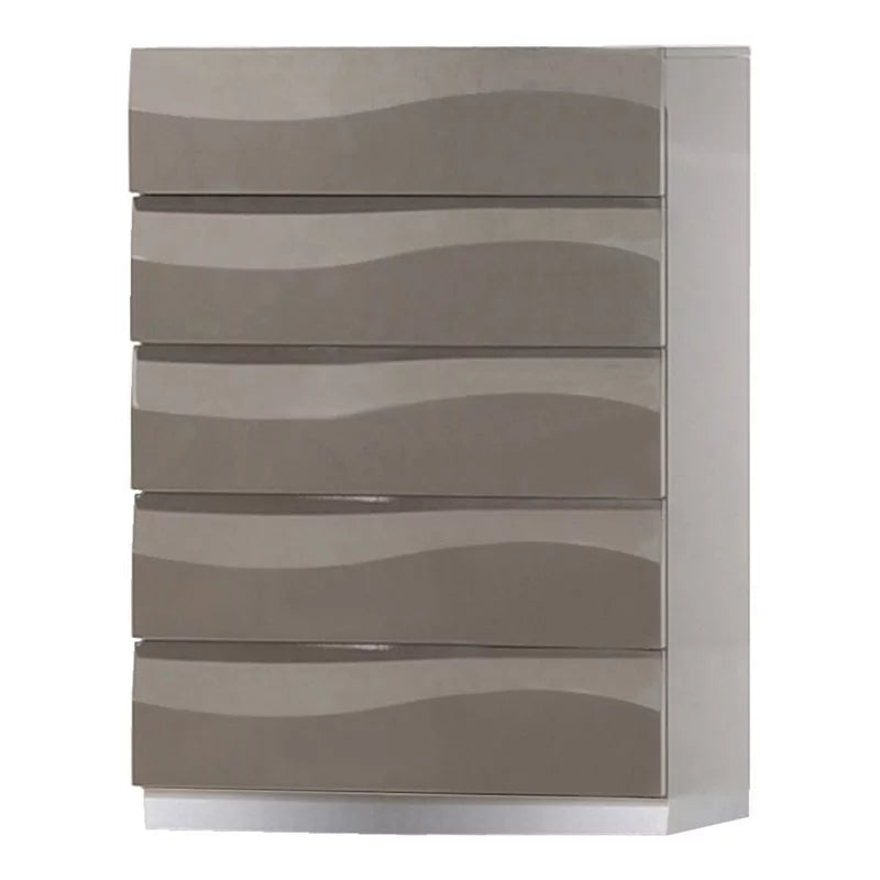 Gray 4-drawer Contemporary Wood Bedroom Chest N373