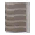 Gray 4-drawer Contemporary Wood Bedroom Chest N373