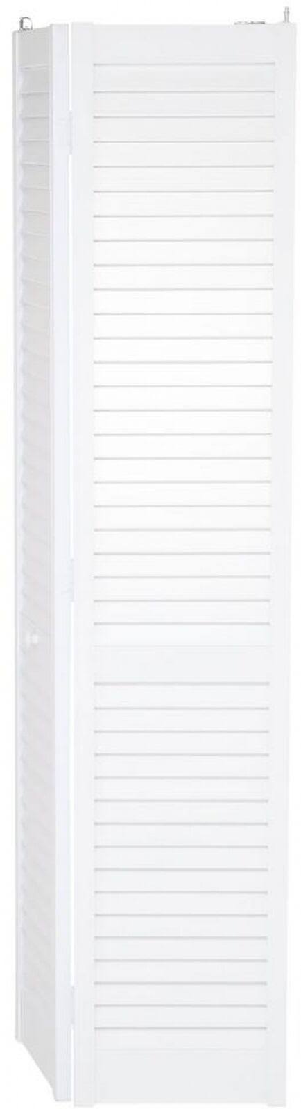 White PVC Louvered Bifold Door, 32 inch x 80 inch H5787