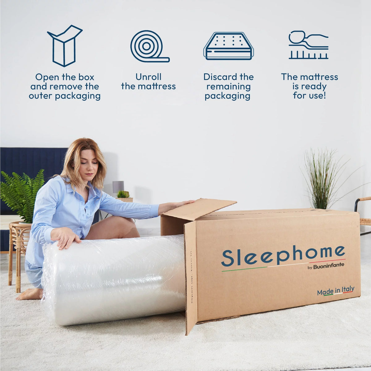 Cooling Gel Memory Foam Mattress Queen G1033