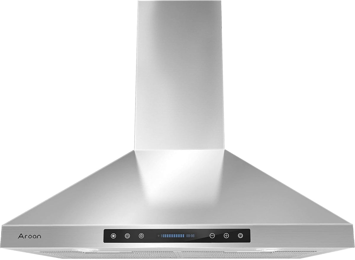 30 Inch 780CFM Stainless Steel Wall Mount Range Hood with Ducted/Ductless Convertible Duct J5979