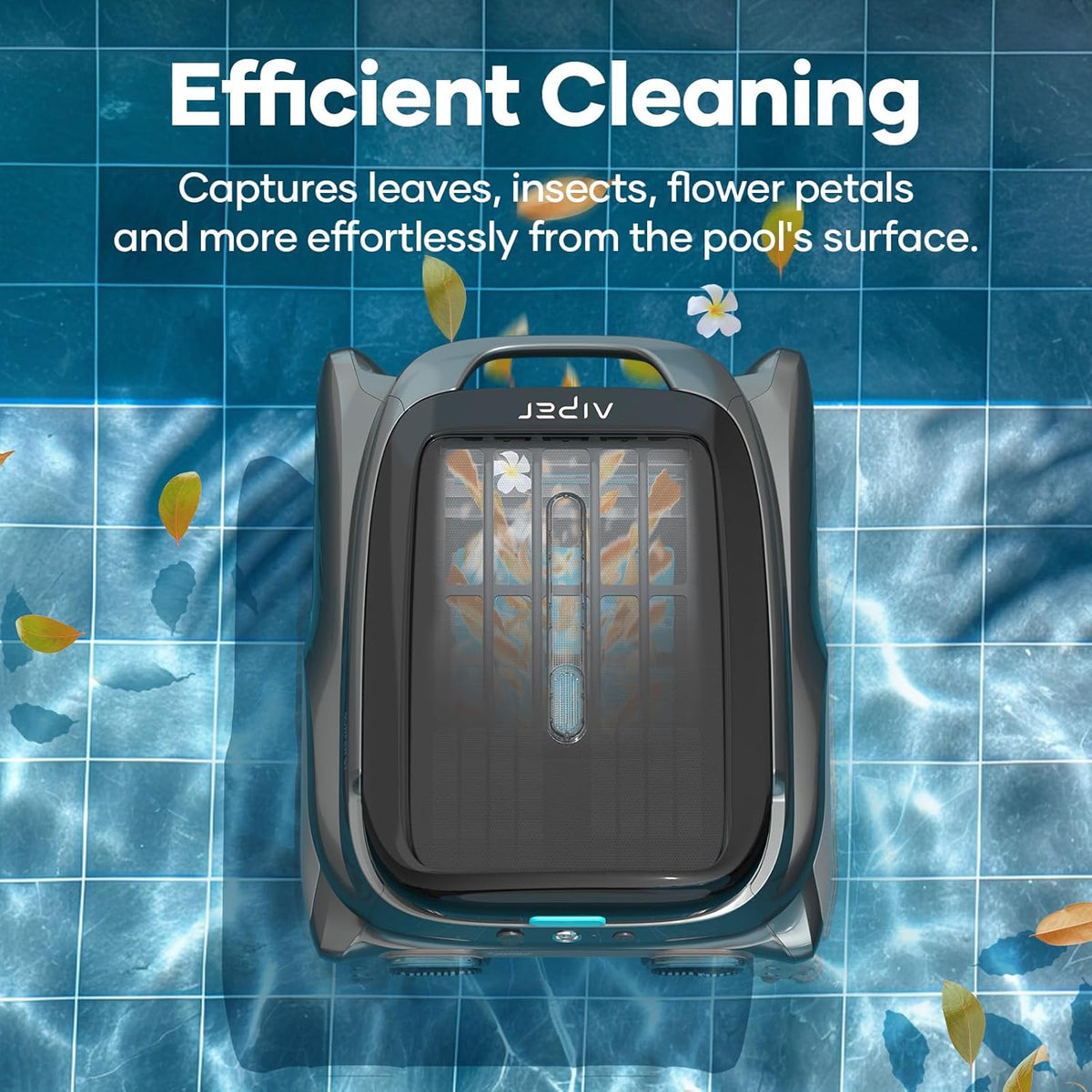 Robotic Pool Skimmer with Robotic Pool Cleaner W4826