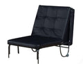 Silver And Black Futon Chair V625122