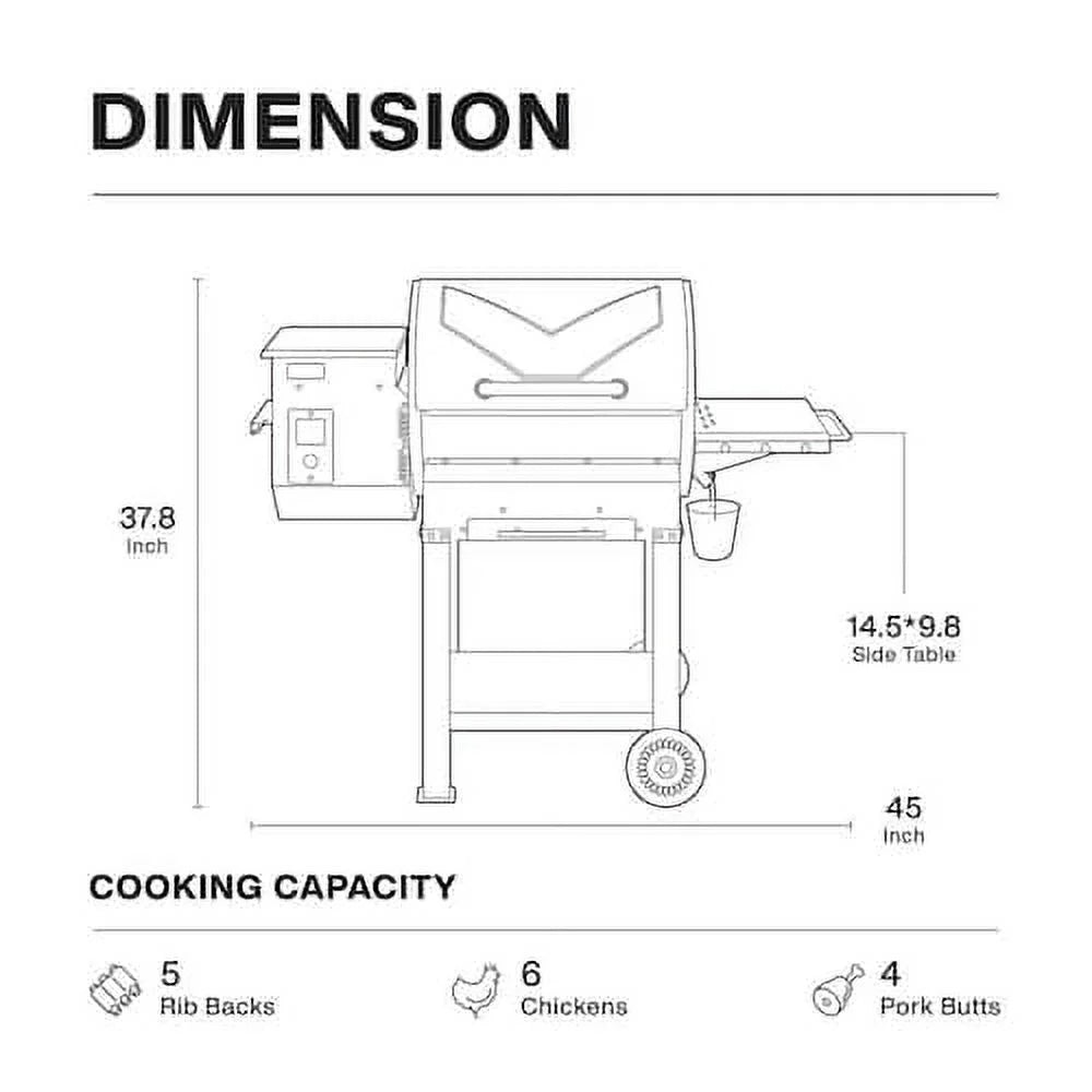 Wood Pellet Grill and Smoker M25629