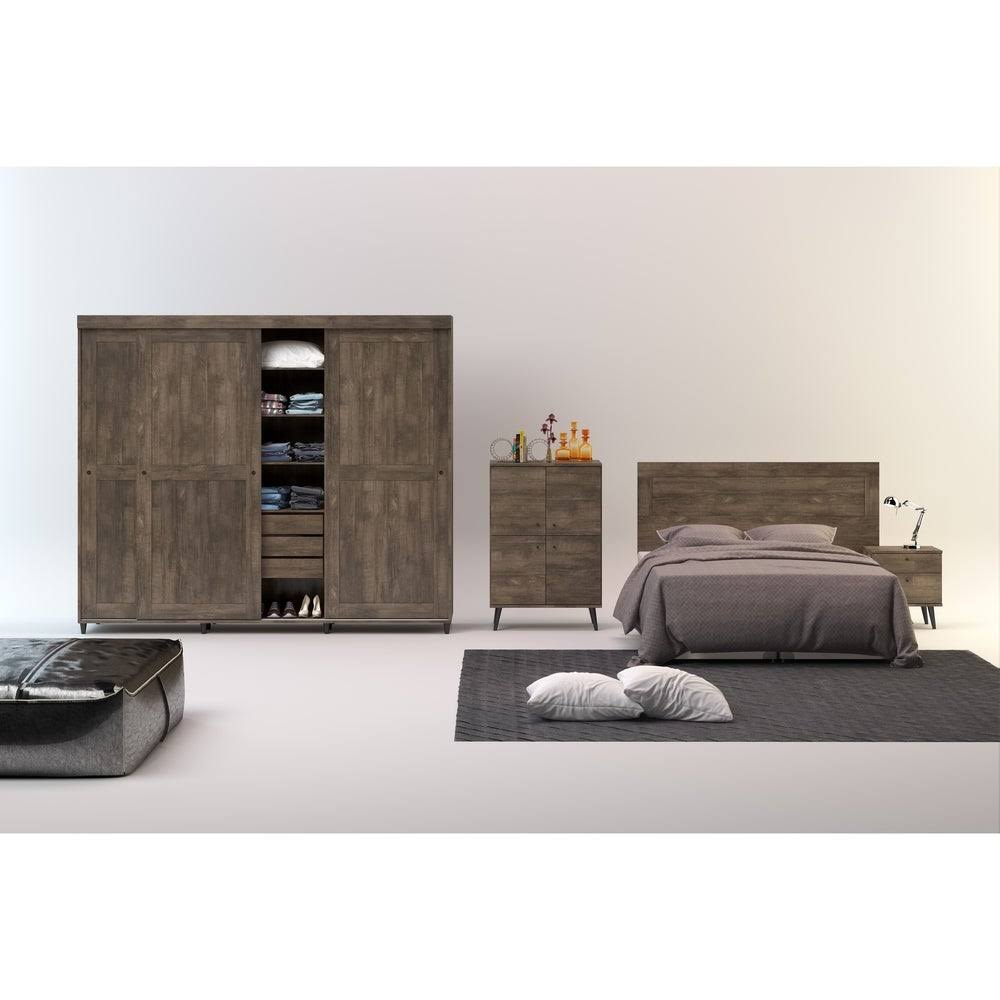 Brown King Wall Mounted Headboard P921