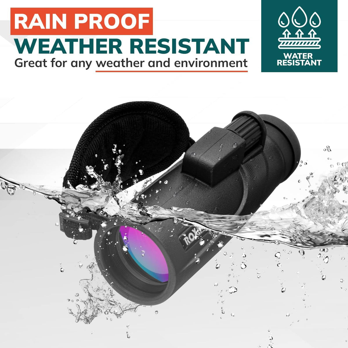 10x42 High Definition BAK4 Prism Monocular Telescope M482