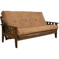 Walnut Full Size Futon Frame with Mattress E18113