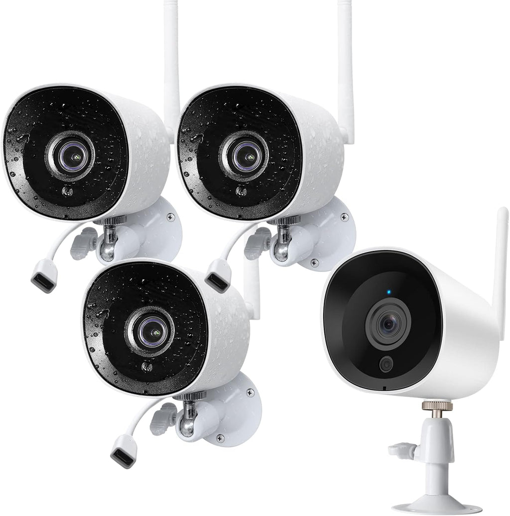 White 1080p Wireless Security Camera 3Pack K231655