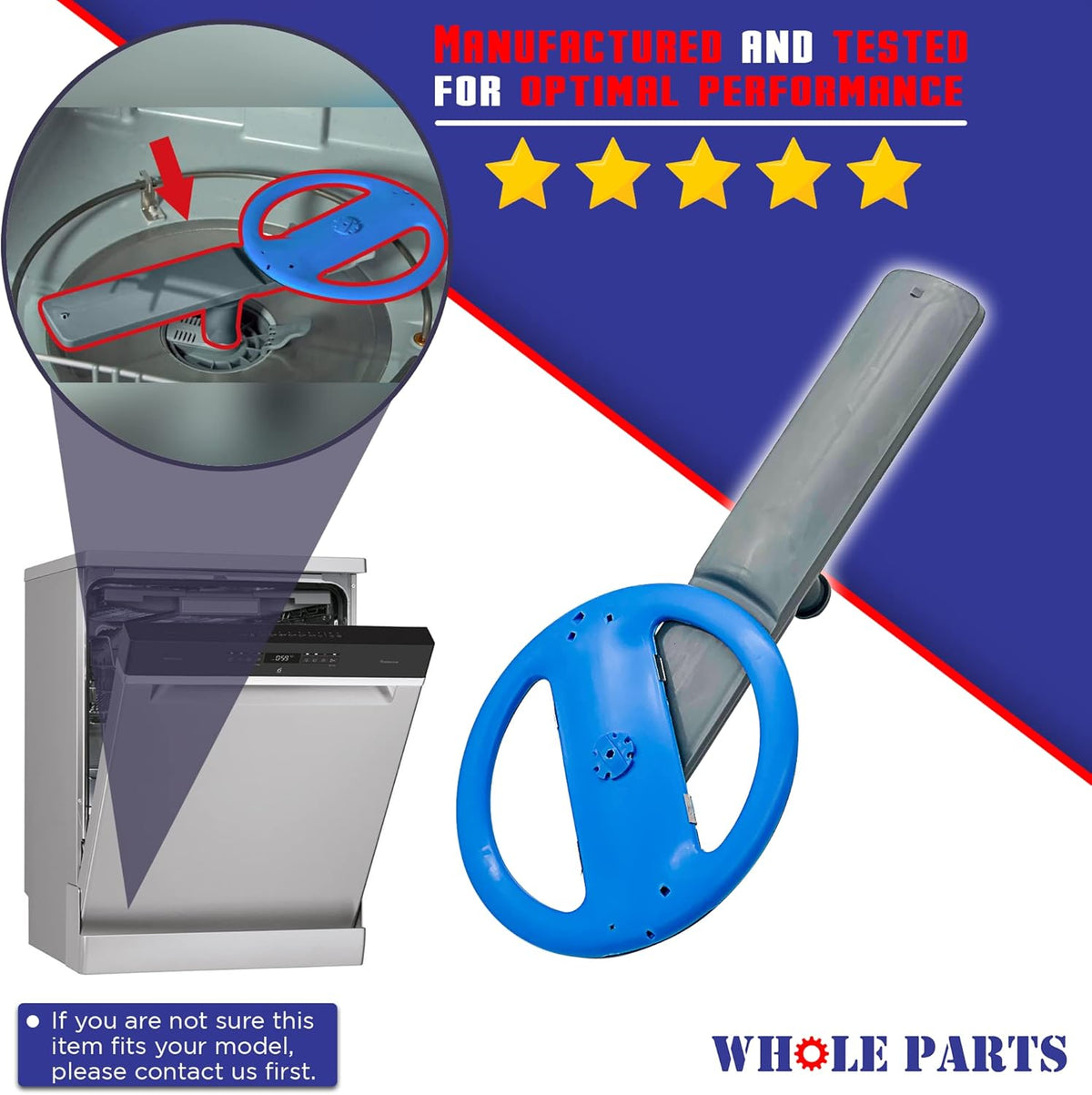 Lower Wash Arm Assembly Pack of 2 H90326