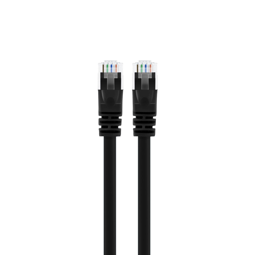 100-Pack Cat 6 Ethernet Cable 2 Feet Black J450439