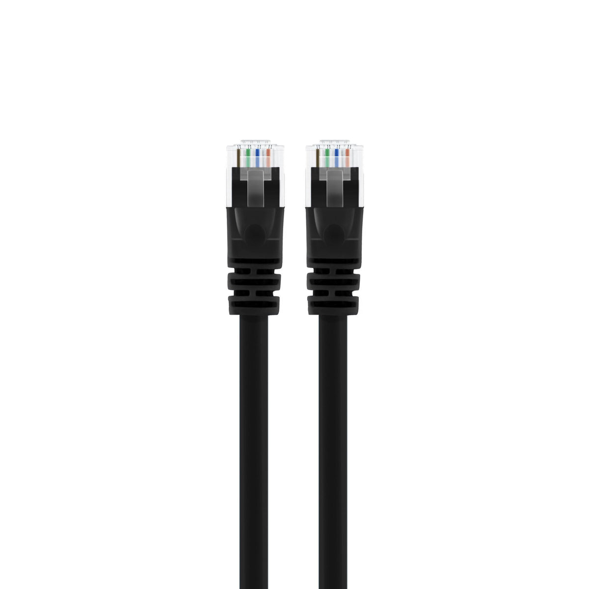 100-Pack Cat 6 Ethernet Cable 2 Feet Black J450439