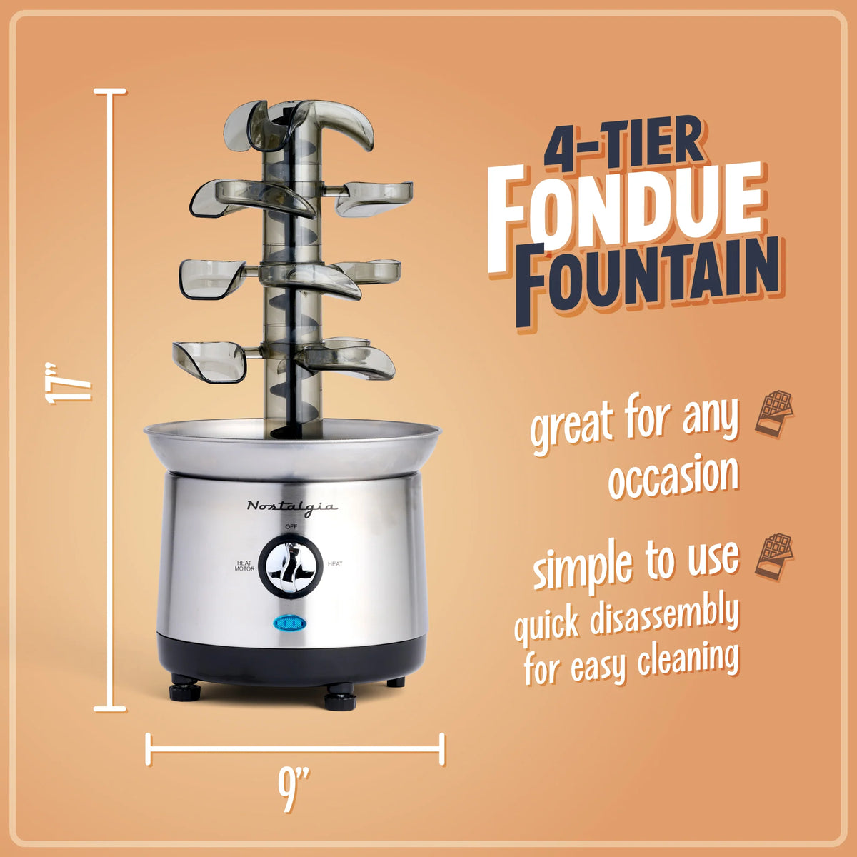 Stainless Steel Fondue Fountain F963241