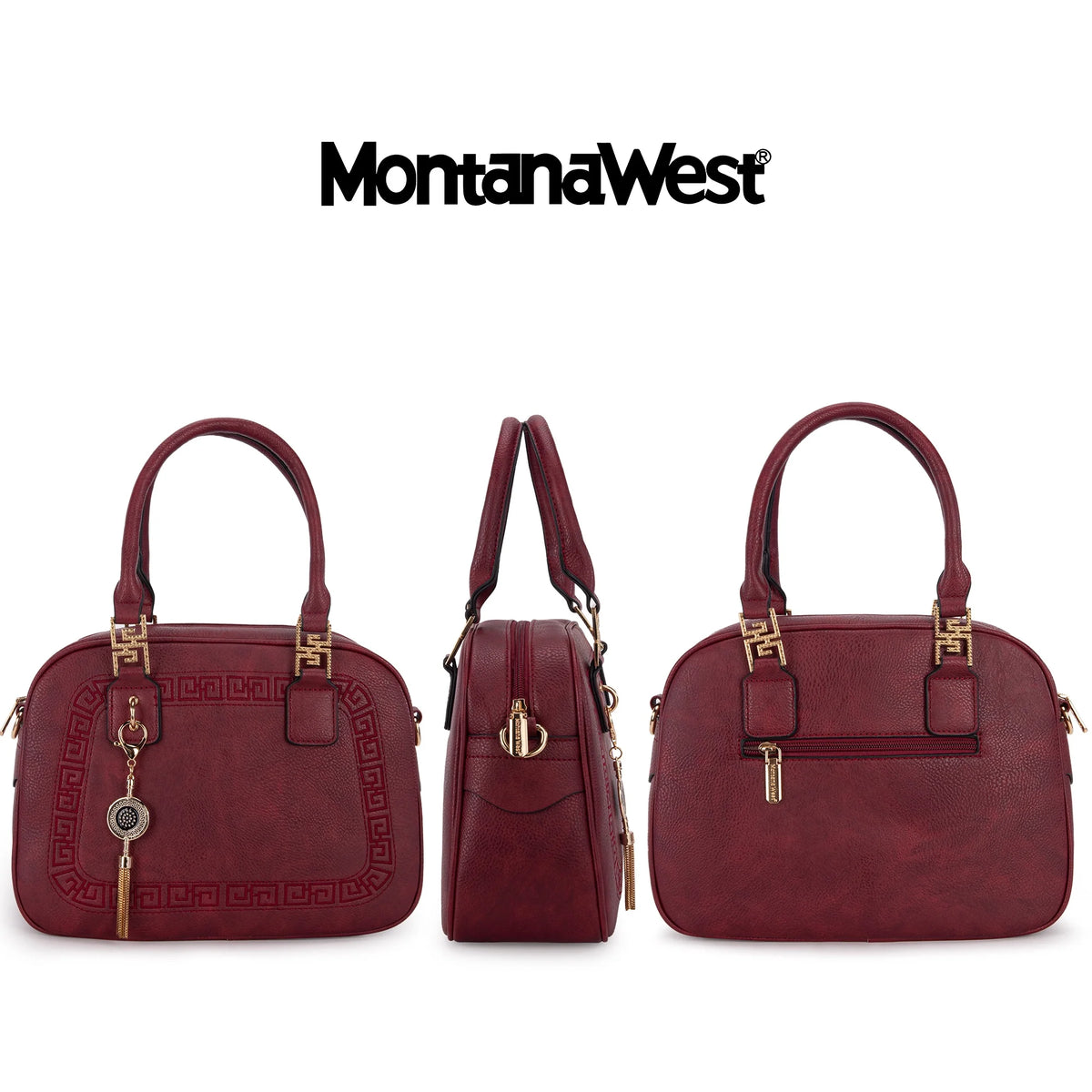 Small Top Handle Purse Crossbody Satchel Handbag Barrel Bag E90219