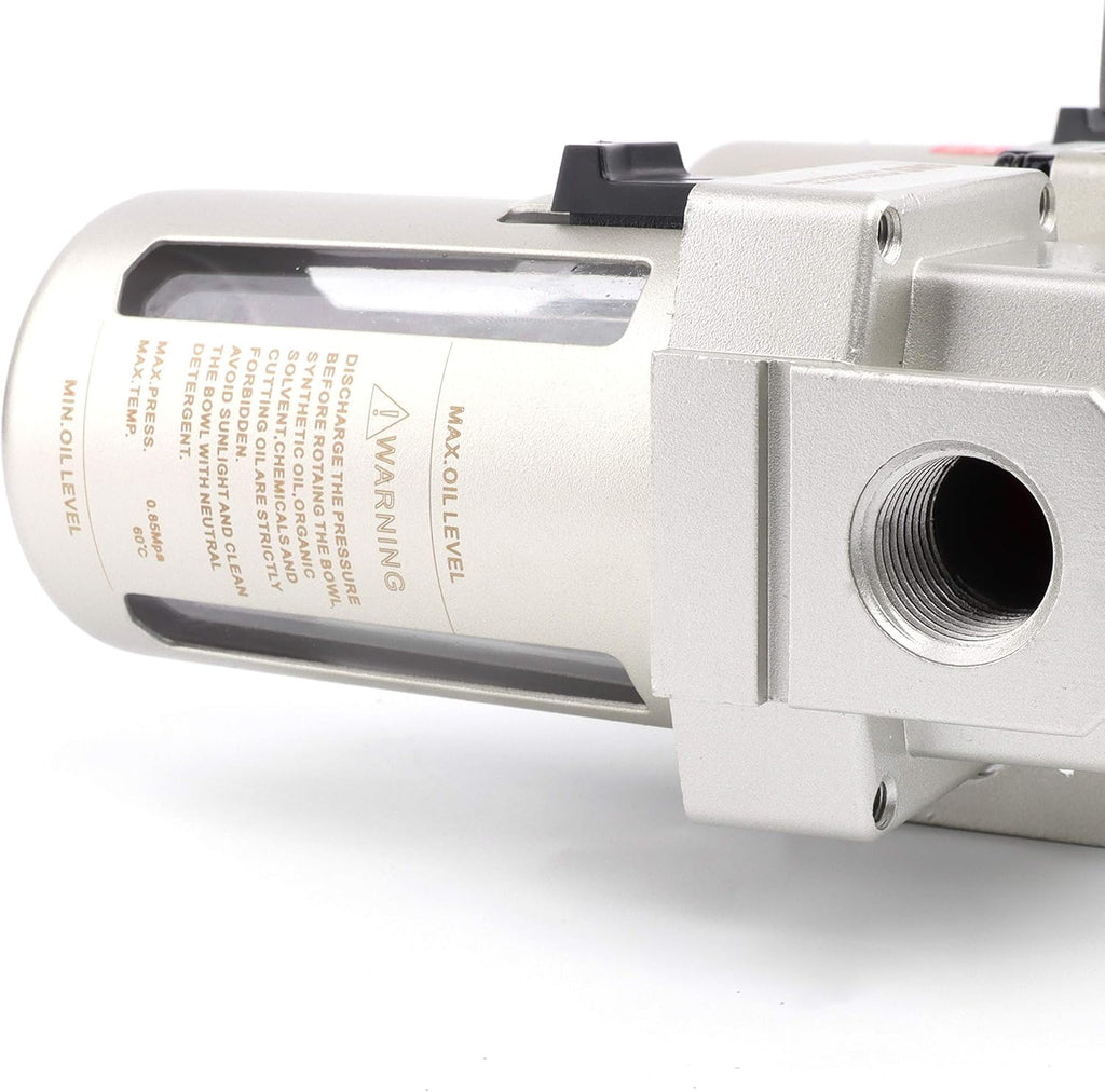 1/2 NPT Compressed Air Filter Regulator Lubricator with Gauge and Bracket K189