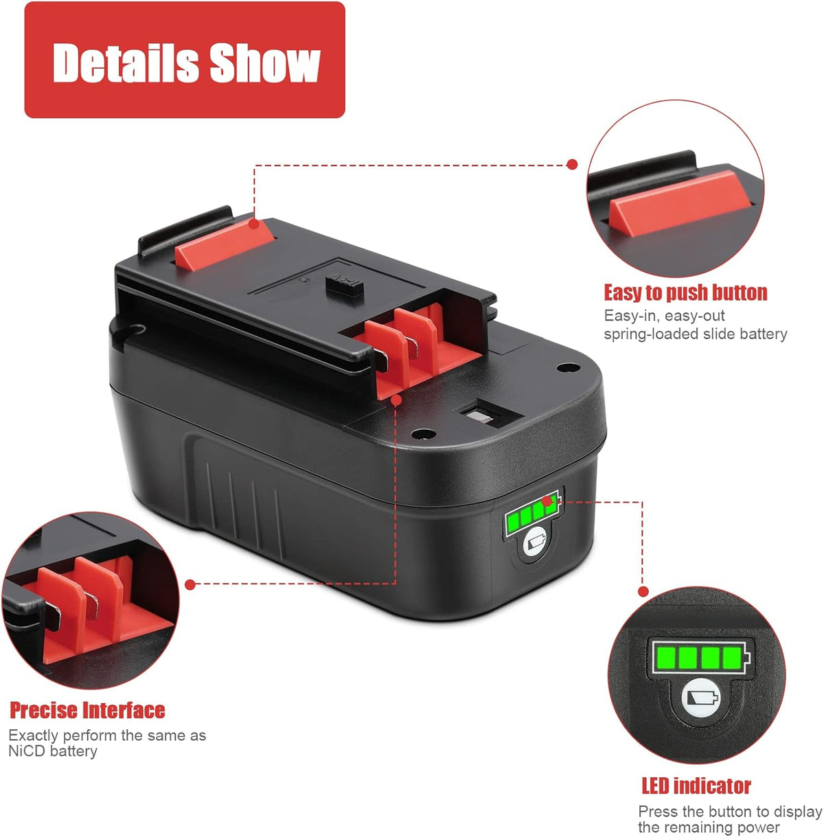 5.5Ah HPB18 Lithium-Ion Battery Pack of 2 T640159