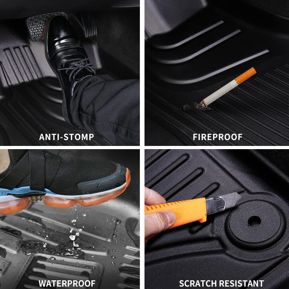 Black TPE All Weather Car Floor Liners L433