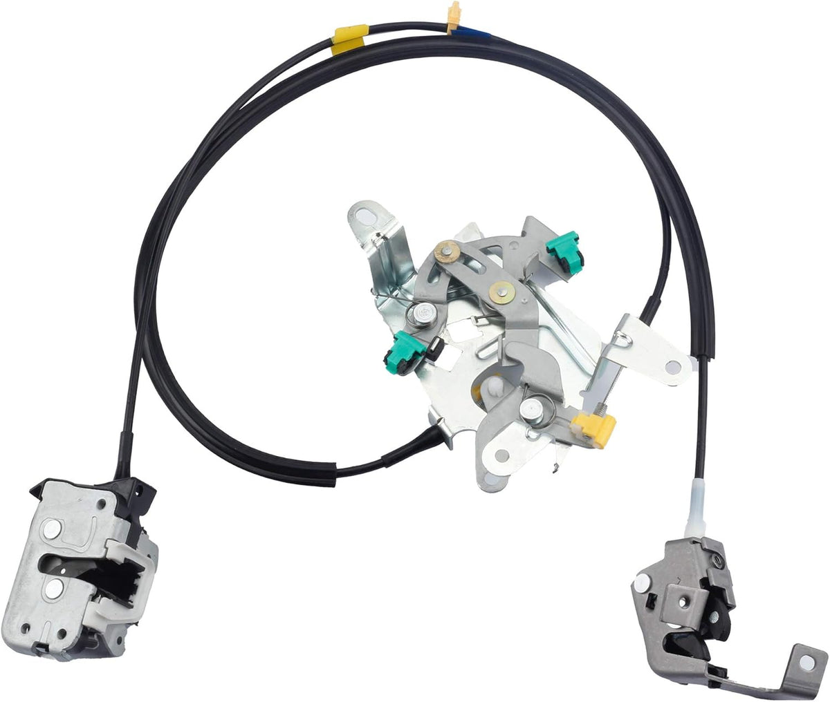 Car Front Left Door Latch Lock & Cable Rod Kit Compatible with Ford F150 F250 F350 Bronco 1992-1997 Z234
