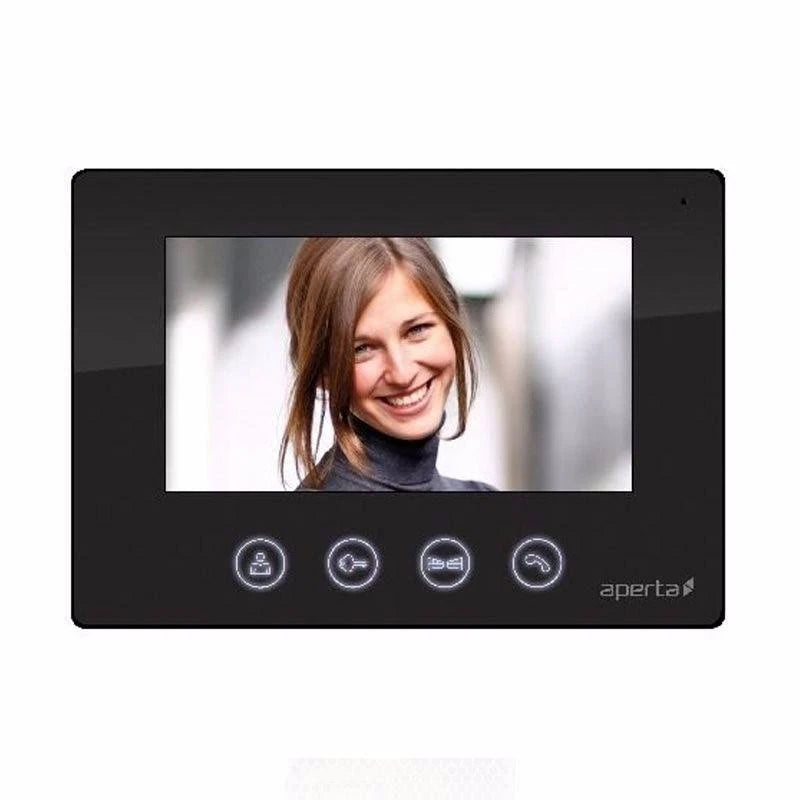 Black Video Door Entry Monitor Y6811