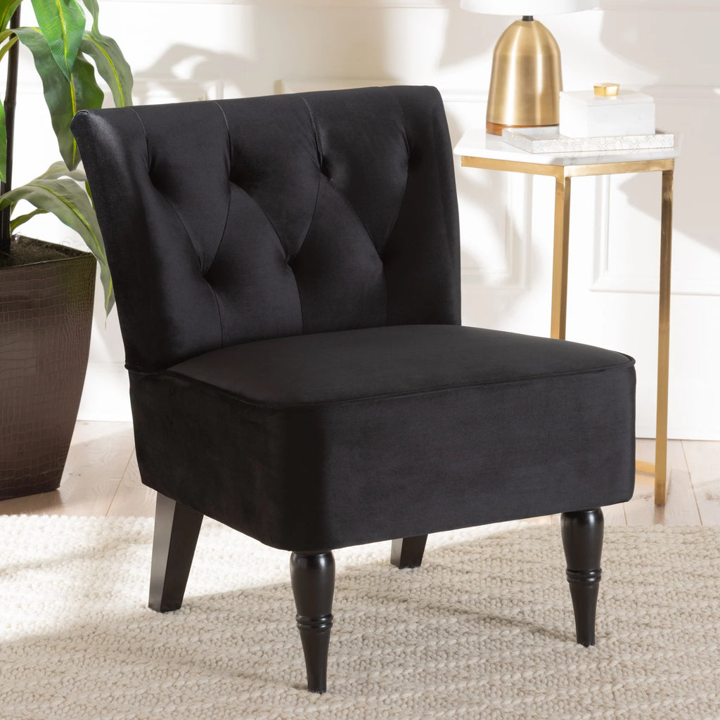 Black Slipper Chair I340904