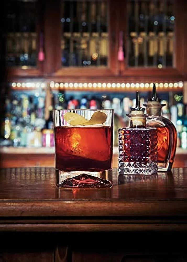 13.5 oz Double Old Fashioned Glasses Set Of 4 E9838
