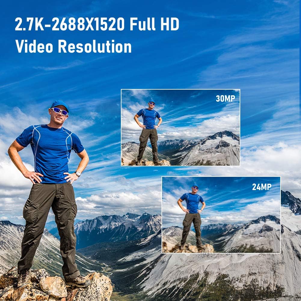 2.7K Vlogging Camera with Flip Screen and 32GB Memory Card A173