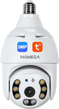 2K 3.0MP Light Bulb Camera with E27 Connector, PTZ Security Camera, Night Vision, WiFi IP Camera Pack of 2 S30556