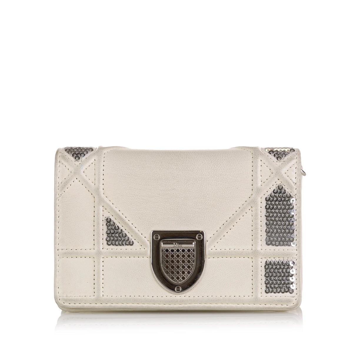 White Calf Leather Crossbody Bag N55331