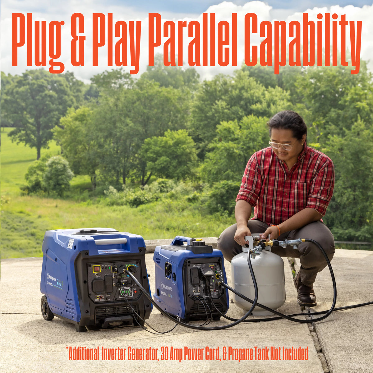 2550 Peak Watt Dual Fuel Portable Inverter Generator U763