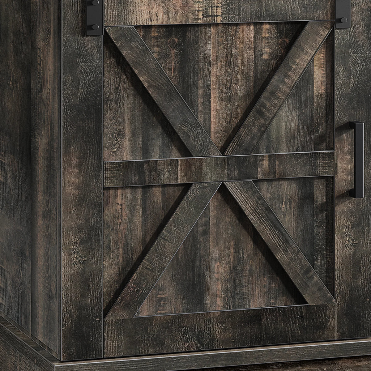 Farmhouse TV Stand with Barn Doors M78048
