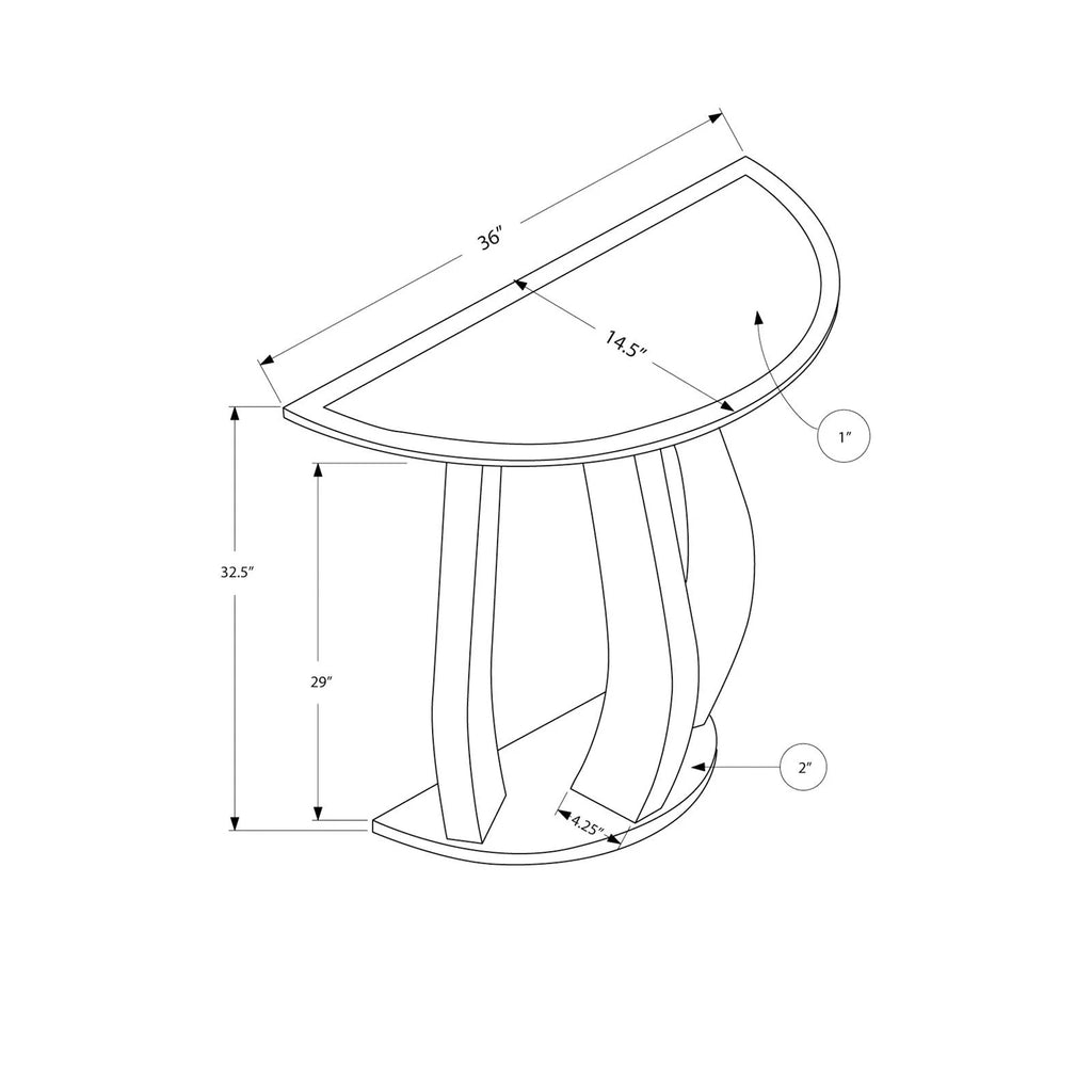 Grey Accent Table Console Mirror O112