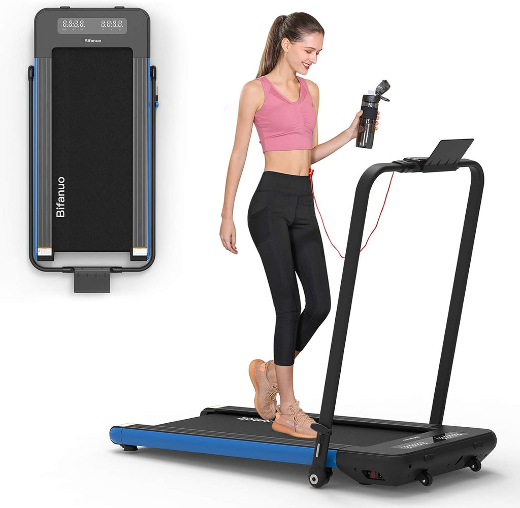 2 in 1 Folding Treadmill with Bluetooth Audio Speakers G490