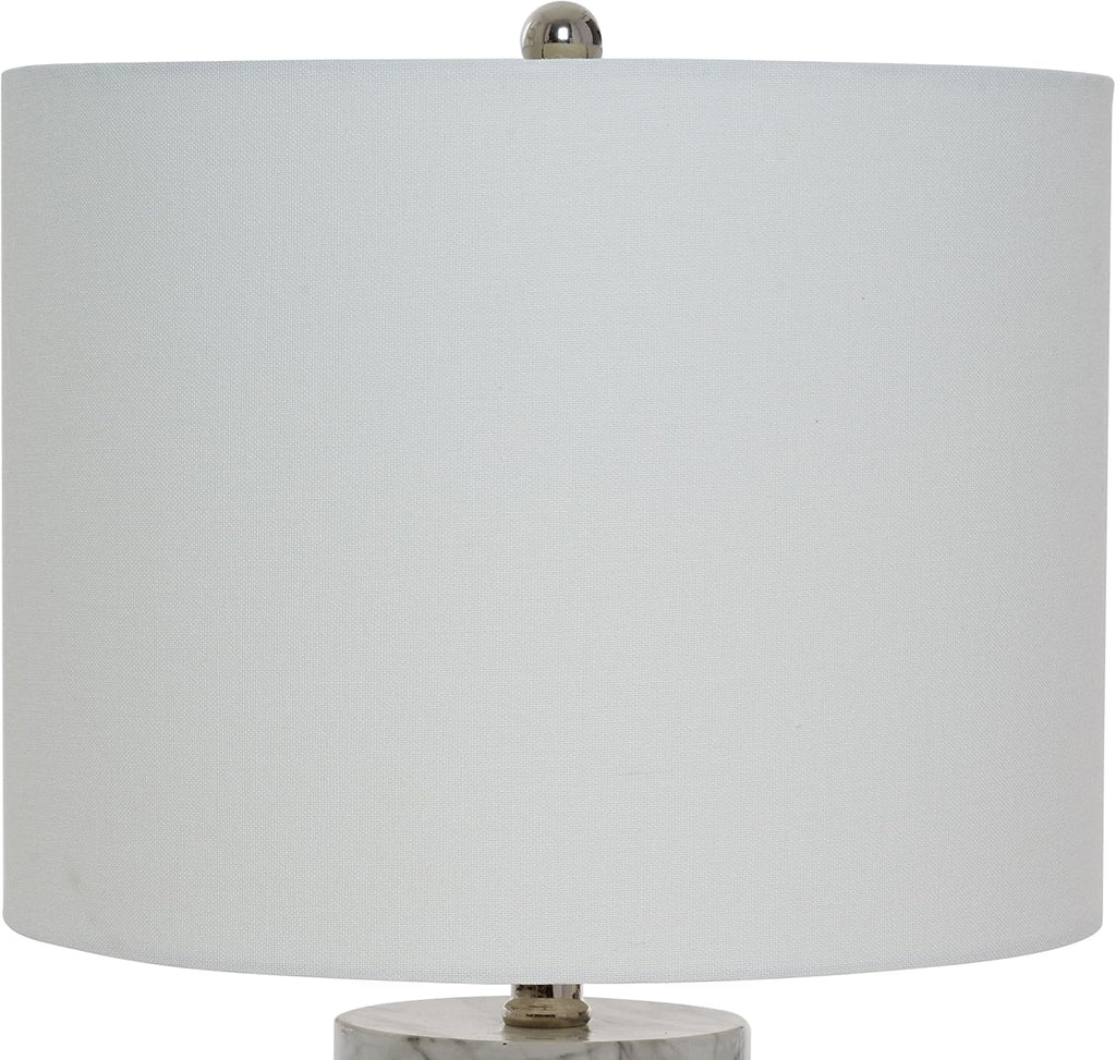 Modern Marble Table Lamp with Polished Nickel Accents Z7661