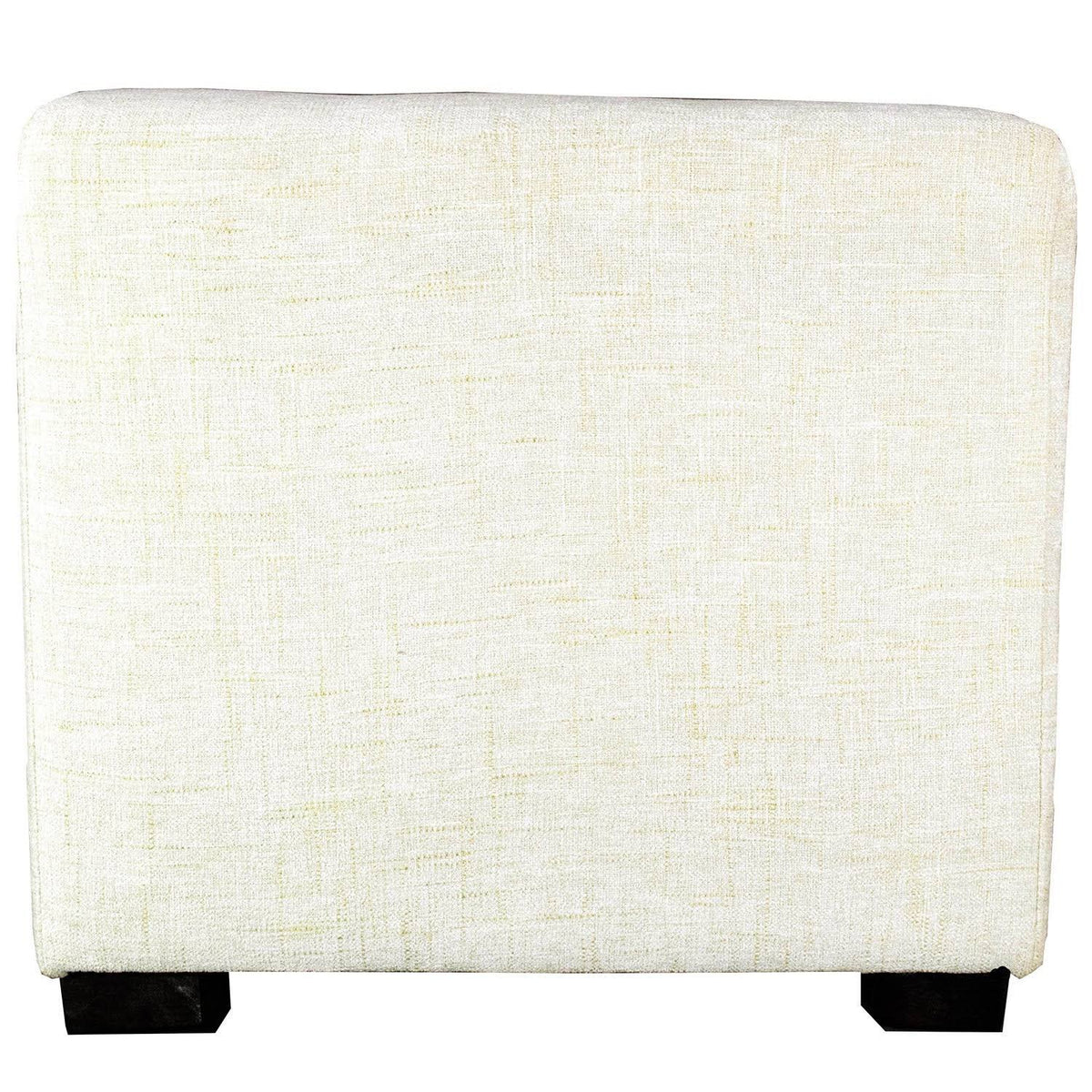 Black 4-Button Tufted Square Ottoman H33178