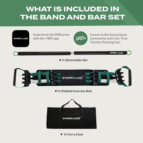 200LBS Resistance Band Set with Pilates Bar I169