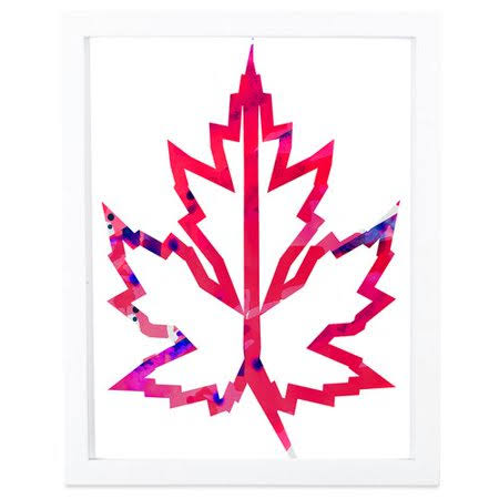 Red Framed Graphic Art G33079