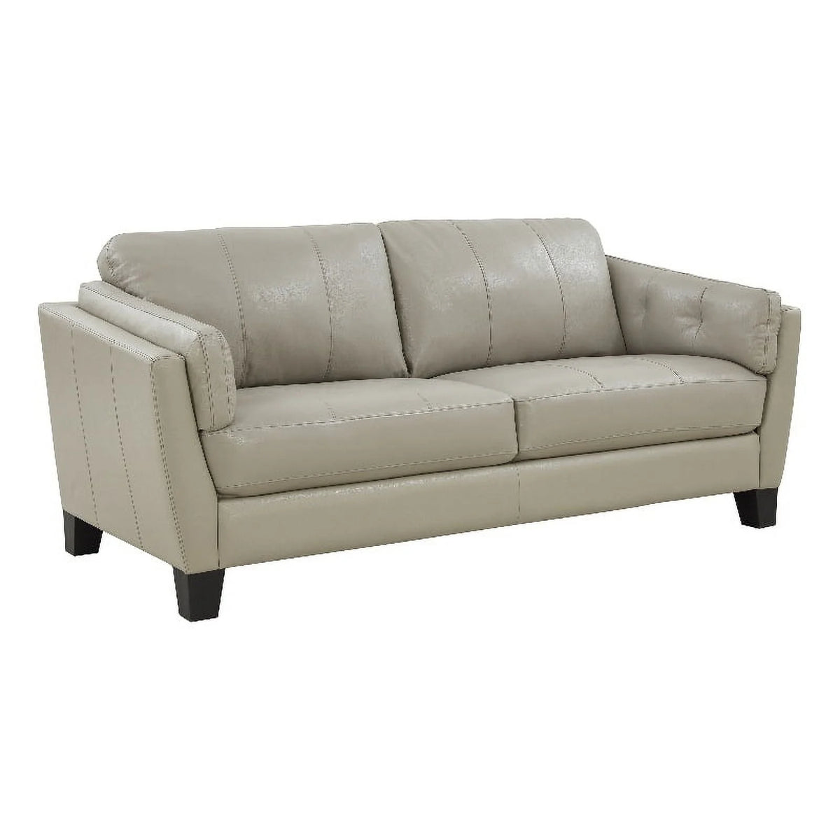 Cream Top Grain Leather Sofa O119