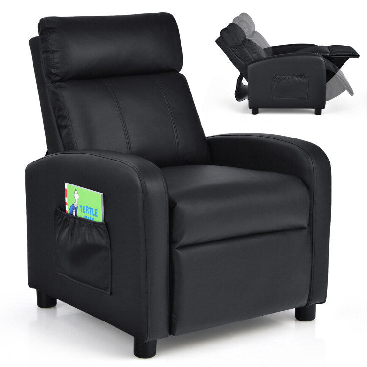 Ergonomic PU Leather Kids Recliner Lounge Sofa M676734