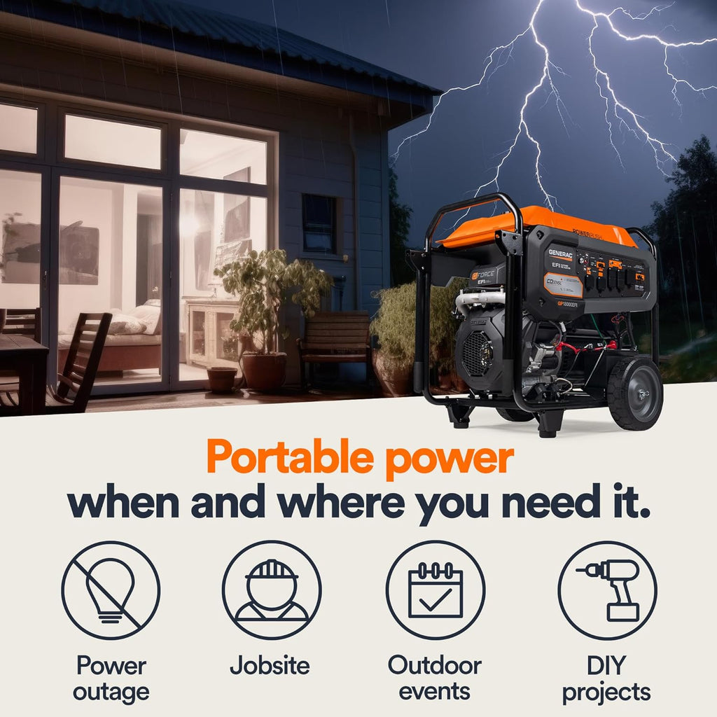 18,000-Watt Gas-Powered Portable Generator H191